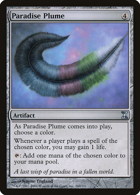 Paradise Plume - Time Spiral Uncommon Card