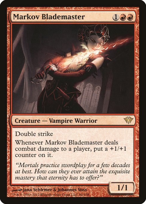 Markov Blademaster - Dark Ascension Rare Card