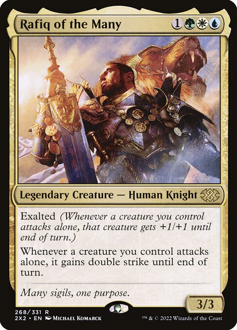 Rafiq of the Many - Double Masters 2022 Rare Card