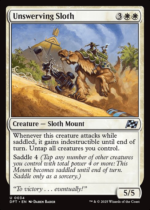 Unswerving Sloth - Aetherdrift Uncommon Card