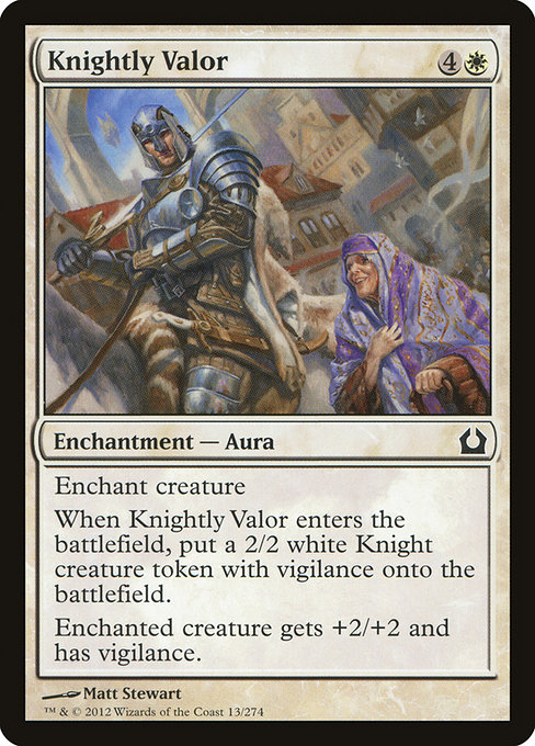 Knightly Valor - Return to Ravnica Common Card