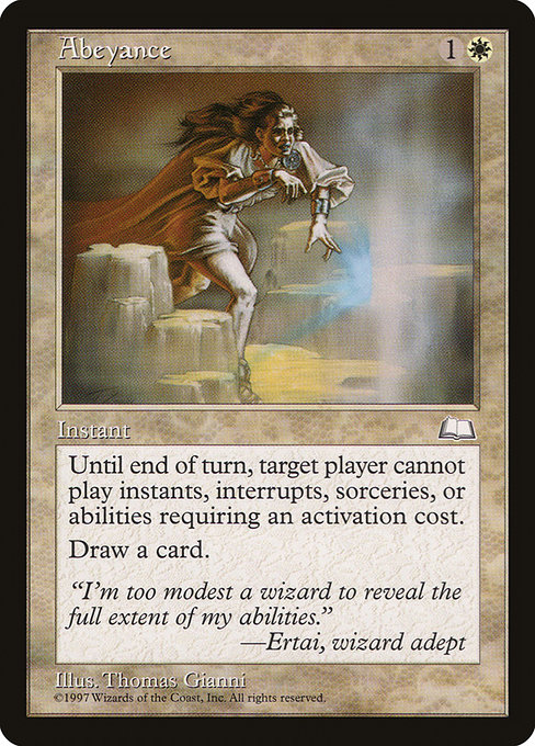 Abeyance - Weatherlight Rare Card