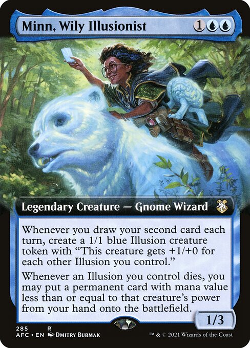 Minn, Wily Illusionist - Forgotten Realms Commander Rare Card