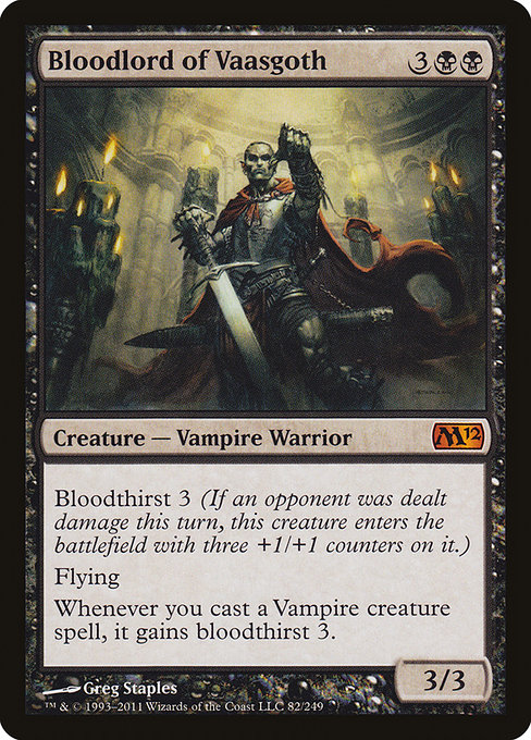 Bloodlord of Vaasgoth - Magic 2012 Mythic Card