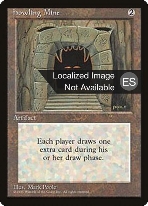 Howling Mine - Fourth Edition Foreign Black Border Rare Card
