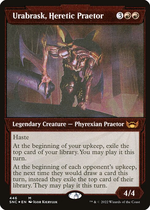 Urabrask, Heretic Praetor - Streets of New Capenna Mythic Card