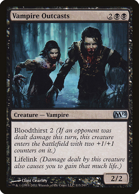 Vampire Outcasts - Magic 2012 Uncommon Card