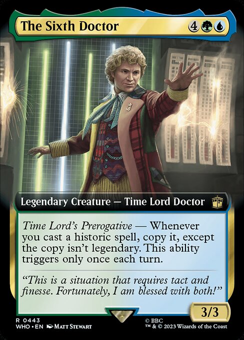 The Sixth Doctor - Doctor Who Rare Card