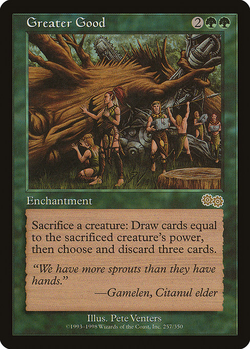 Greater Good - Urza's Saga Rare Card