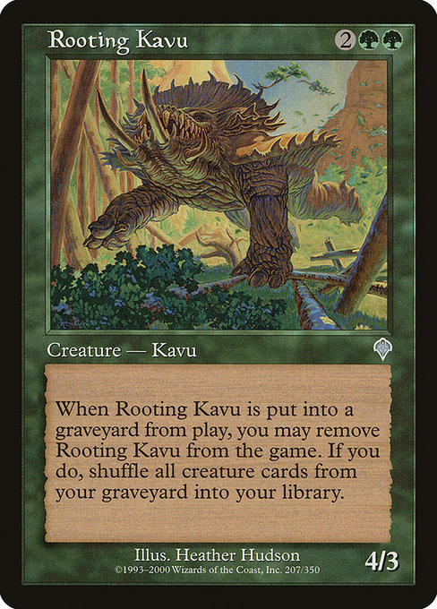 Rooting Kavu - Invasion Uncommon Card