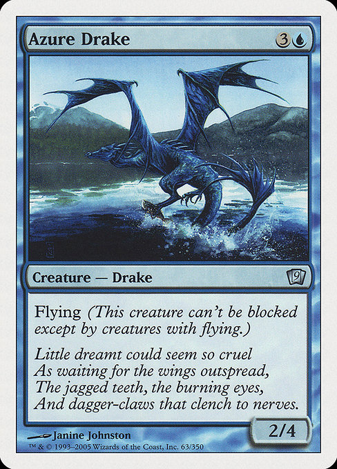 Azure Drake - Ninth Edition Uncommon Card