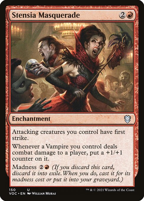 Stensia Masquerade - Crimson Vow Commander Uncommon Card