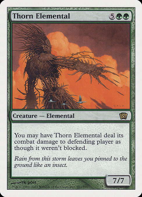 Thorn Elemental - Eighth Edition Rare Card