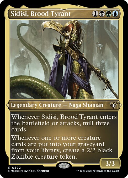 Sidisi, Brood Tyrant - Commander Masters Rare Card