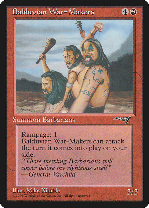 Balduvian War-Makers - Alliances Common Card