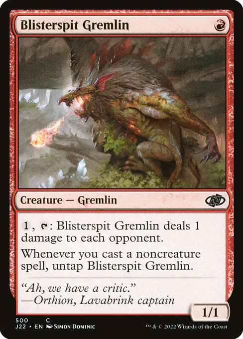 Blisterspit Gremlin - Jumpstart 2022 Common Card