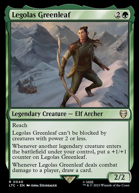 Legolas Greenleaf - Tales of Middle-earth Commander Rare Card