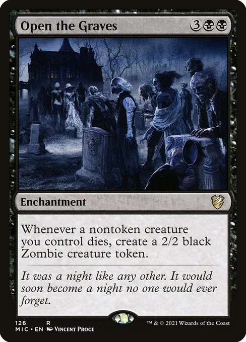 Open the Graves - Midnight Hunt Commander Rare Card