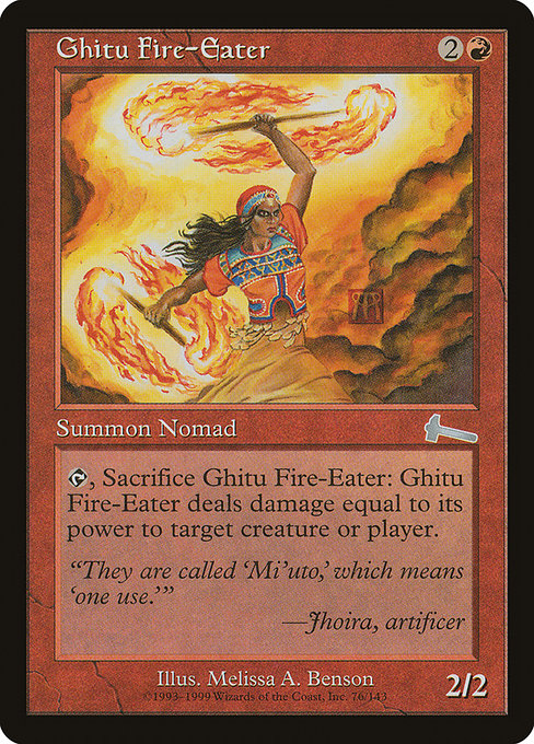 Ghitu Fire-Eater - Urza's Legacy Uncommon Card