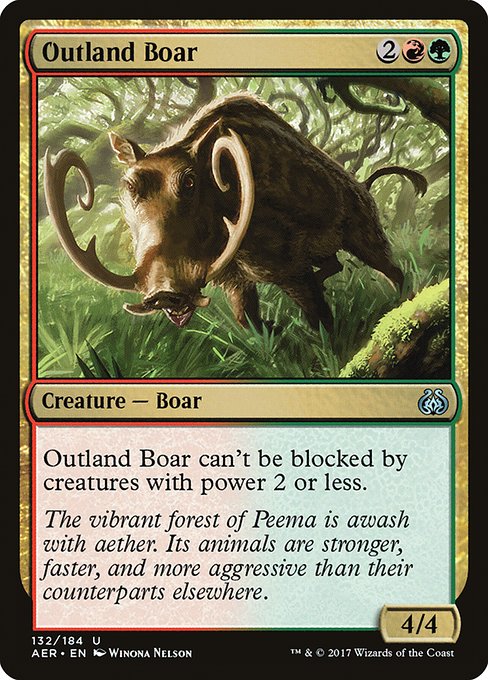 Outland Boar - Aether Revolt Uncommon Card