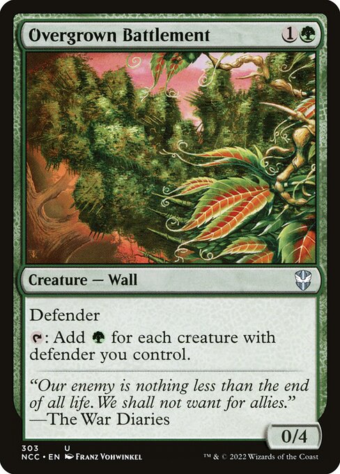 Overgrown Battlement - New Capenna Commander Uncommon Card