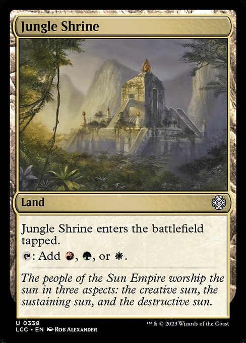 Jungle Shrine - The Lost Caverns of Ixalan Commander Uncommon Card