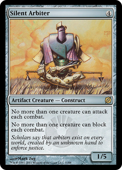 Silent Arbiter - Duel Decks: Mirrodin Pure vs. New Phyrexia Rare Card