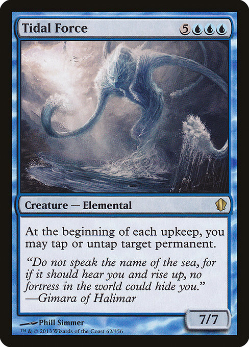 Tidal Force - Commander 2013 Rare Card