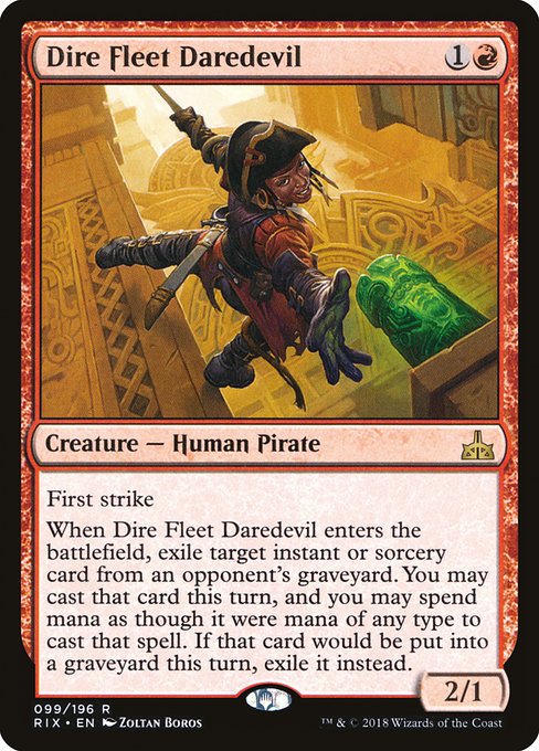 Dire Fleet Daredevil - Rivals of Ixalan Rare Card