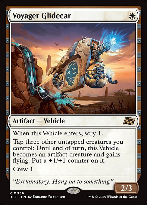 Voyager Glidecar - Aetherdrift Rare Card
