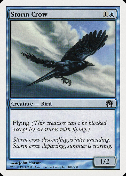 Storm Crow - Eighth Edition Common Card