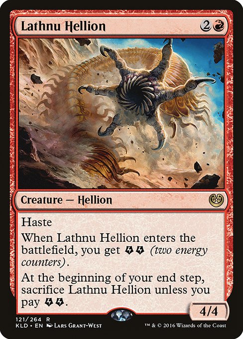 Lathnu Hellion - Kaladesh Rare Card