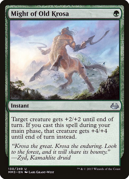 Might of Old Krosa - Modern Masters 2017 Uncommon Card