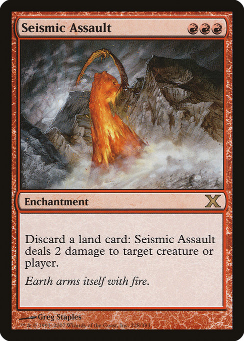 Seismic Assault - Tenth Edition Rare Card