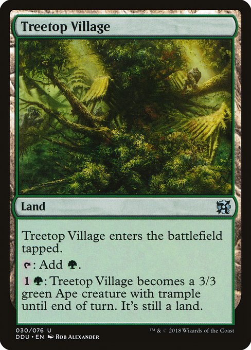 Treetop Village - Duel Decks: Elves vs. Inventors Uncommon Card