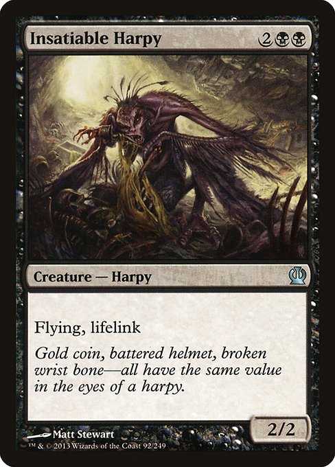 Insatiable Harpy - Theros Uncommon Card