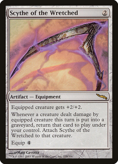Scythe of the Wretched - Mirrodin Rare Card