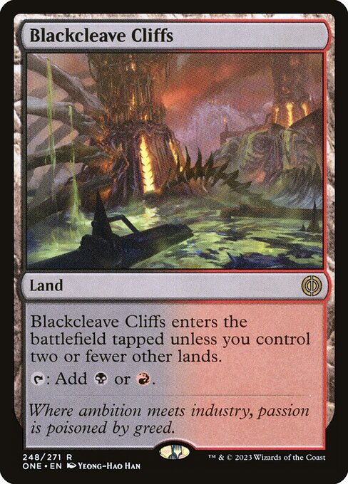 Blackcleave Cliffs - Phyrexia: All Will Be One Rare Card