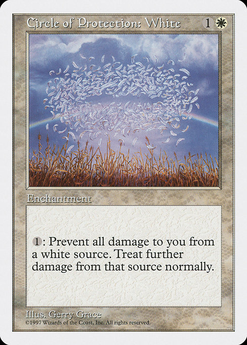 Circle of Protection: White - Fifth Edition Common Card