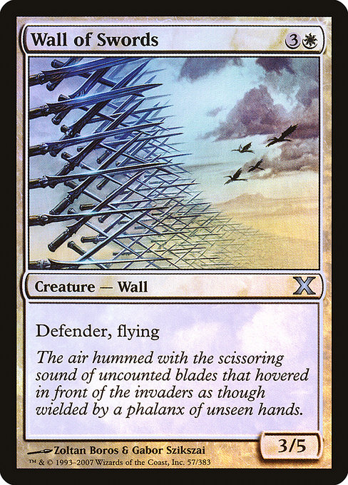 Wall of Swords - Tenth Edition Uncommon Card