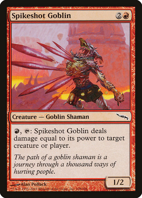 Spikeshot Goblin - Mirrodin Common Card
