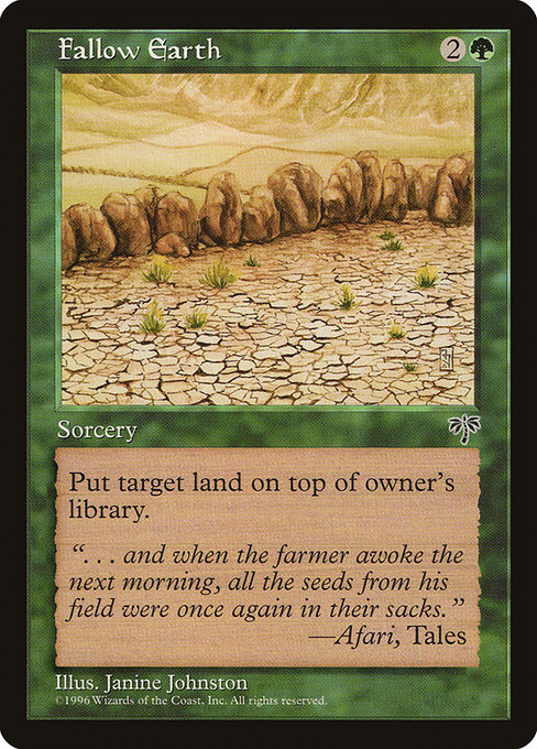 Fallow Earth - Mirage Uncommon Card