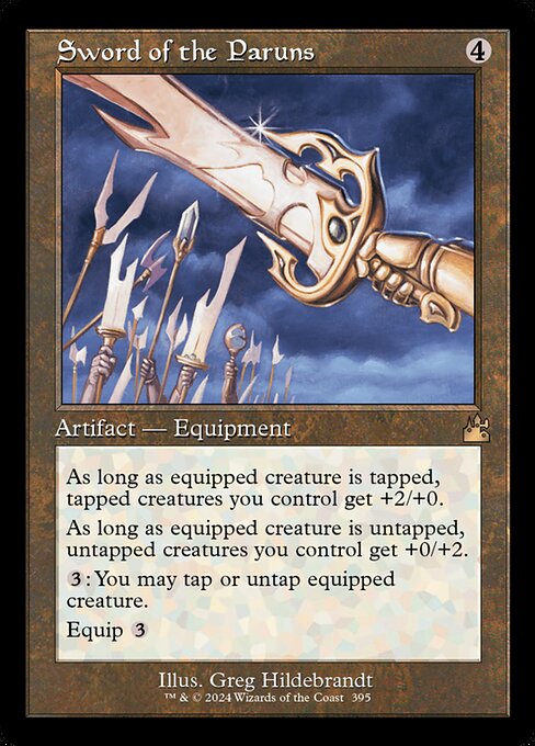 Sword of the Paruns - Ravnica Remastered Rare Card