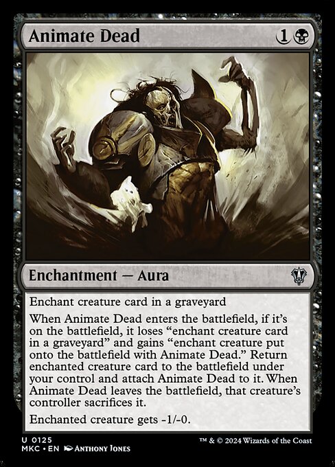 Animate Dead - Murders at Karlov Manor Commander Uncommon Card