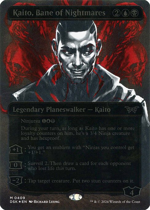 Kaito, Bane of Nightmares - Duskmourn: House of Horror Mythic Card