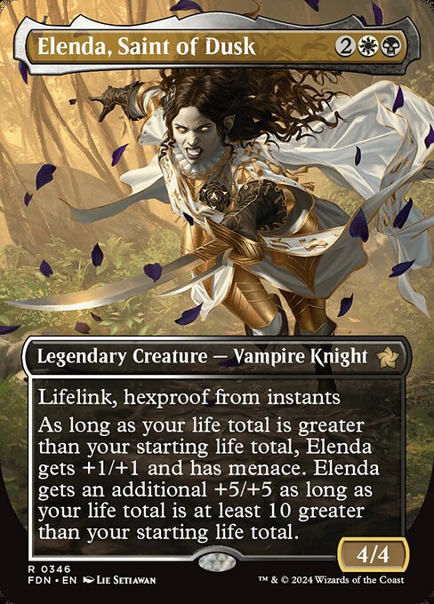 Elenda, Saint of Dusk - Foundations Rare Card