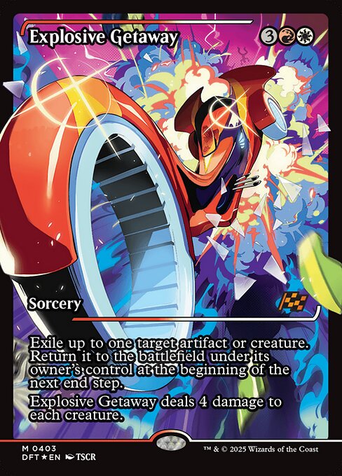 Explosive Getaway - Aetherdrift Mythic Card
