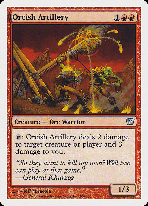 Orcish Artillery - Ninth Edition Uncommon Card