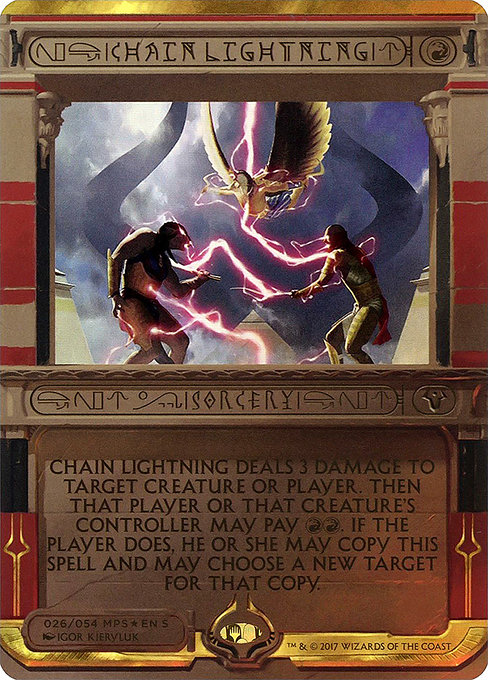 Chain Lightning - Amonkhet Invocations Special Card
