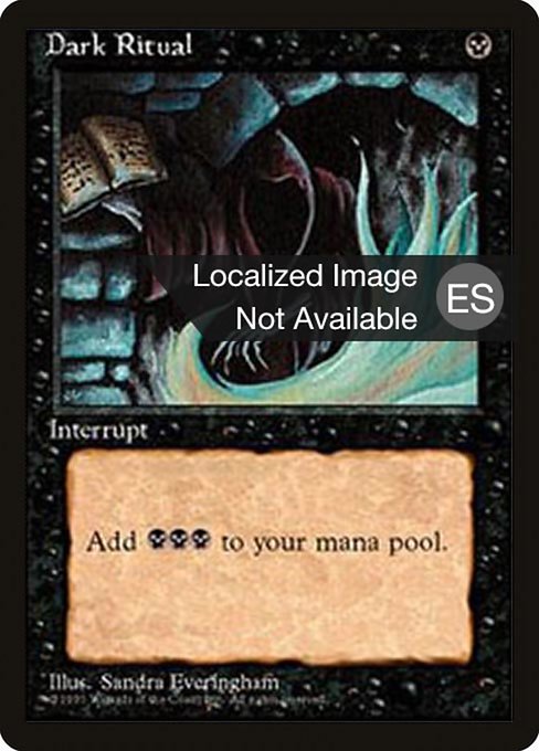 Dark Ritual - Fourth Edition Foreign Black Border Common Card